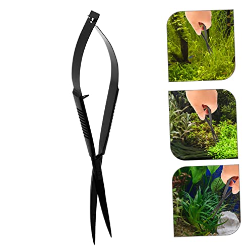 Aquarium Plant Trimmer Scissors Aquascaping Tool for Precise Trimming and Pruning Fish Tanks Easy to Use Compact and Efficient for Aquatic Plant Care
