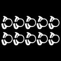 Quickun 1" Heavy Duty Double Snap Grip Nylon Hose Clamps Several Ratcheting Adjustable Clamp, 10 Packs - size: 1“ Tube OD-10pcs