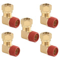 5PCS Air Brake Nylon Tubing Brass 90 Degree Union Elbow Joint DOT Approved 1/2" Tube OD x 1/2" NPT Thread Air Line Adapter Air Suspension Kit for Truck Trailers and Air Brake System - size: 1/2" OD x 1/2" NPT, style: 90°NPT Thread Elbows-5PCS