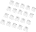 50Pcs Plant Orchid Clips Flowers Support Clear Fixer for Garden Vine Stem Plants Climbing Clasp Transparent 6 Claws Orchid Clips Plastic Butterfly Plant Support Structures