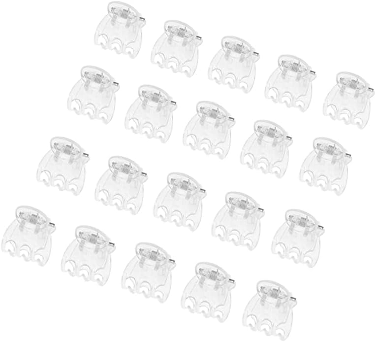 50Pcs Plant Orchid Clips Flowers Support Clear Fixer for Garden Vine Stem Plants Climbing Clasp Transparent 6 Claws Orchid Clips Plastic Butterfly Plant Support Structures