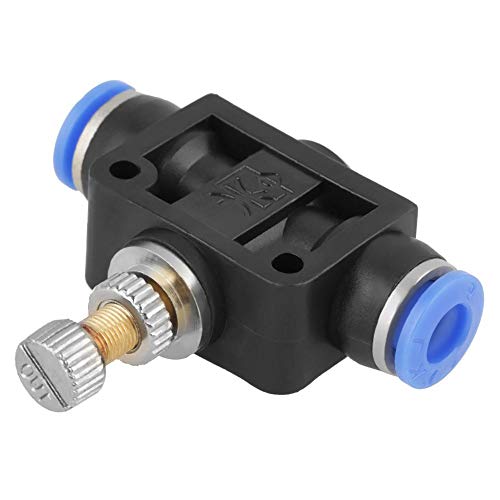 10 Pcs/Set Pneumatic Flow Speed Valve, Push In Speed Controller 6mm Pneumatic Air Flow Control Valve Connector, Pneumatic Quick Fittings