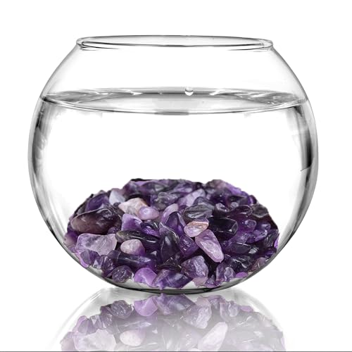 Pebbles Polished Gravel,Natural Polished Stones for Flower Bed Fish Tank Plants 3.5-Oz(Purple) - color: Purple