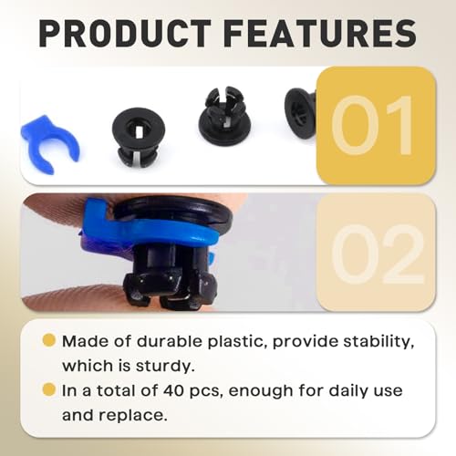 100PCS Bowden Tube Coupler Set - 1.75 Bowden Tube Coupling Collet Clamp Clip Bowden Collet and Clip Set for 3D Printer Accessories, Bowden Coupling Clip Fixed 4 mm Tube Filament Printer Parts - color: 100-PACK