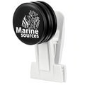 Magnetic Seaweed Feeding Clip for Saltwater Aquarium, Automatic Fish Feeder with Algae Magnet Clip, Glass Tank Accessory for Aquatic Pets, Up to 15mm Glass Thickness - color: Black-1Pcs