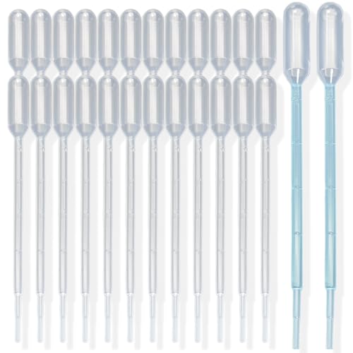 Zkupanx 1mL Pipettes Dropper 100PCS, Premium Disposable Plastic Transfer Pipette for Essential Oils, Lab, Health Care, Crafts, Measuring and Transferring a Variety of Liquids - Eye Dropper - size: 1mL 100PCS