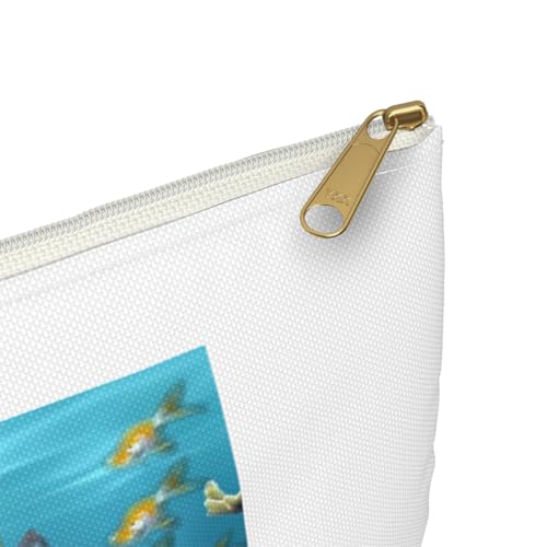 3dRose Graphic Design of Aquarium Style Accessory Pouch Large - size: Large