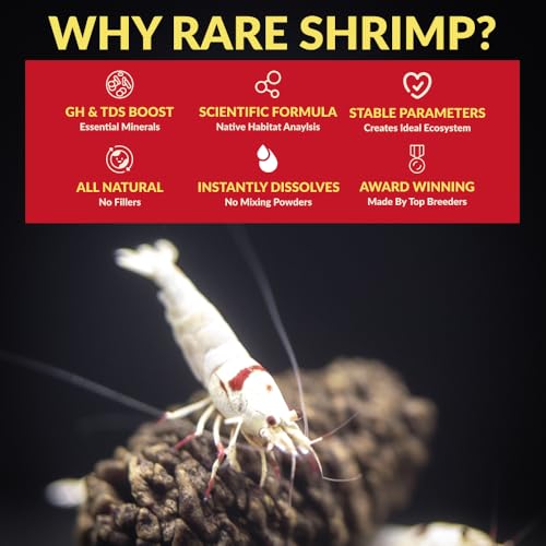 GH/TDS Remineralizer 500mL – Shrimp Tank Accessories for Neocaridina & Caridina | Professional GH TDS Additive | Shrimp Minerals, Molting & Breeding Support | Freshwater Aquarium Use