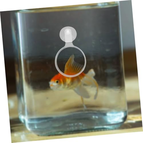 minkissy 4pcs Acrylic Fish Tank Magnifiers Cups High Definition Viewing for Plants and Creatures for Observing Betta Fish and Landscapes