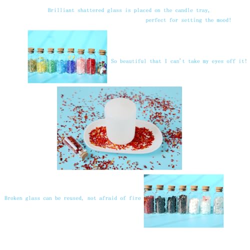 Agate Red Crushed Glass Craft Glitter,Irregular Broken Sprinkles,2-4mm Crystal Chunky Glass Chips,for DIY Fish Tank Fountain Flower Home Decoration,Or Vase Resin Colorful Filler.(100g) - color: Agate red
