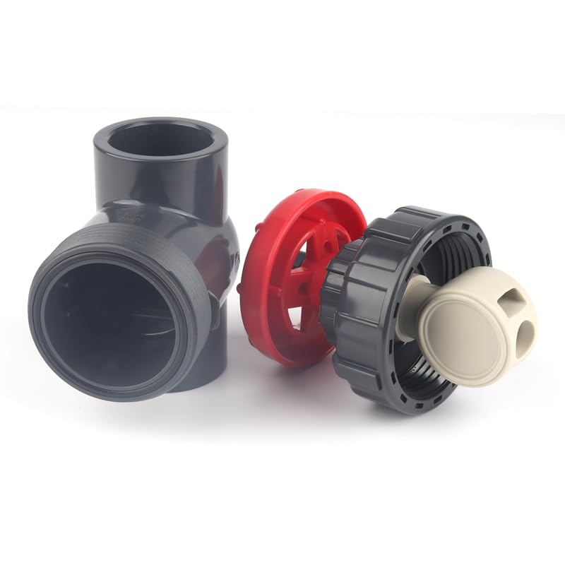 20/25/32/40/50/63mm UPVC Gate Valve Precision Flow Control PVC Sluice Valve Garden Irrigation Aquarium PVC Valve Ball Valve - size: 20mm DN15 Dark Grey