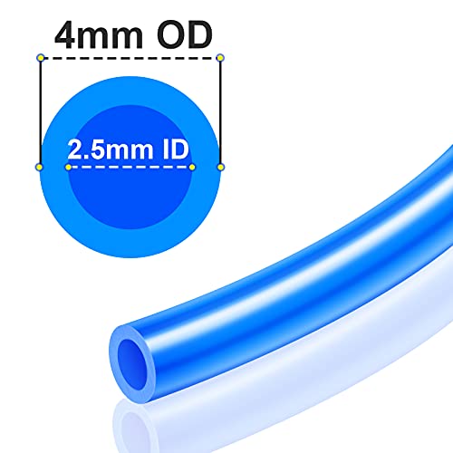 TAILONZ PNEUMATIC Air Line 4mm od Blue Pneumatic Nylon Tube 32.8ft Air Brake Tubing Nylon Hose - color: Blue-Nylon, size: 4mm OD/32.8ft/10m