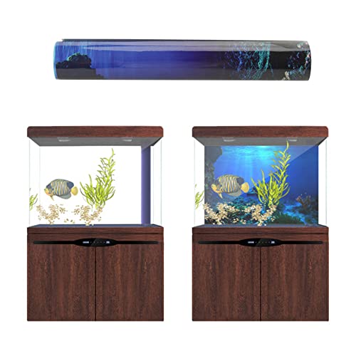 3D Reptile Background, Aquarium Background Adhesive Seaworld Background Poster, TV Background Photo Wallpaper, 3D Effect Underwater Seaworld Backdrop Decorations Poster for Aquarium Fish Tank(76*46cm) - size: 76*46cm