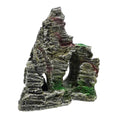 Fish Tank Mountain Decoration Rock Cave Resin Ornament for Aquatic Terrarium Compact Aquarium Decor for Small Spaces Easy Setup Visually Striking Design