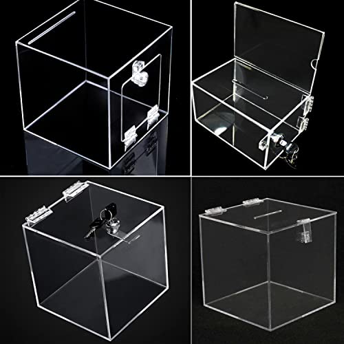 4 Pcs Self-Adhesive Clear Plastic Hinges - Acrylic Continuous Piano Folding Hinges for Crafts, Aquarium Lid, Cabinet, Furniture, Display Stand - 65x40 mm - size: 65 x 40 mm
