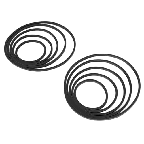 Gavigain Aquarium Feeding Ring Set, 5 Sizes, EVA Foam, Prevents Food, Promotes Water Circulation, Ideal for Fish, Turtles, Plants (10pcs Black) - color: 10pcs Black