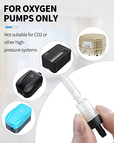 Pawfly Aquarium Check Valves Plastic One Way Non-Return Check Valve for Fish Tank - color: Black