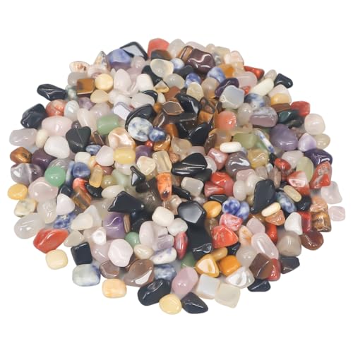 Vase Filler,Landscaping Pebbles, River Rocks Decorative Ornamental Pebbles, DIY Smoothed Rocks for Potted Plant Resin Art Vase Fillers Aquarium Gravel Rocks (Mixed Color, 1 Pound) - color: Mixed color, size: 1 Pound