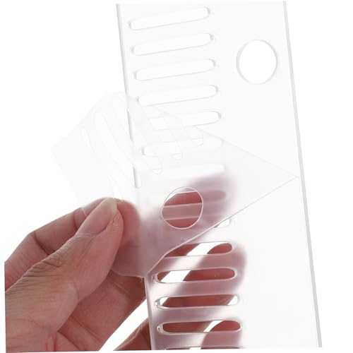 Aquarium Overflow Comb Transparent Fish Comb for Fish Separation Avoids Overflow Easy Installation Lightweight Suitable for Interconnected Aquariums Cups
