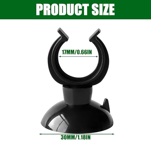 50Pieces Aquariums Suction Cups Clamp Fixing Buckles for Easy Fishtank Plant Attachment Strong Aquarium Clip for Tube Fish Tanks Suction Holder