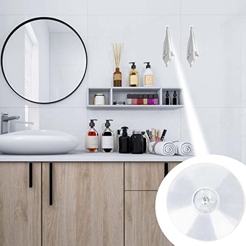 AccEncyc 40 mm Glass Suction Pads Clear PVC Sucker Pads Suction Holder Without Hooks for Bathroom Wall Door Glass Window Car Shade (Clear, 12pcs) - size: 12Pcs Clear