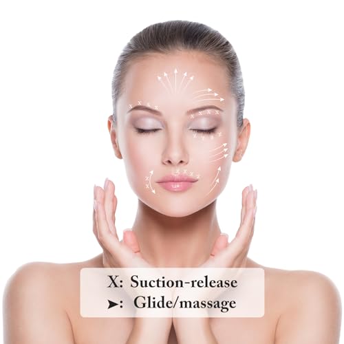 BBTO 4 Pieces Glass Cupping Set Glass Silicone Cupping Cups Massage Vacuum Suction Cupping Cups for Body Face Leg Arm Back Shoulder Muscle and Joint Pain (Rose) - color: Rose