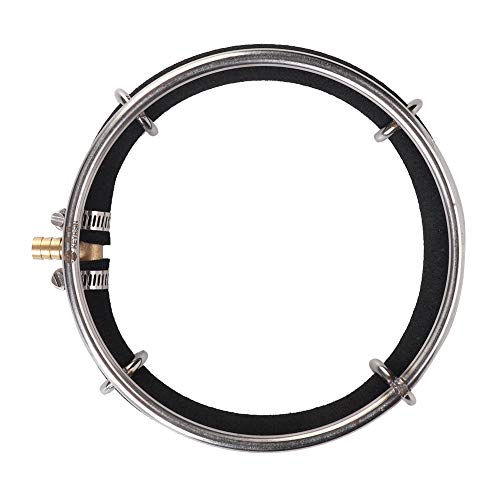 GLOGLOW Aquarium Round Air Bubble Diffuser,Ring Fish Pond Oxygenation Bubbler Aquarium Air Stone Disc Fish Tank Bubble Generator(15cm)