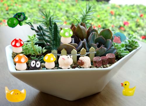 Mini Ocean Resin Animals, Aquarium Ornaments Decorations, Tiny Miniature Sea Animals Marine Miniature Animals for DIY Fish Tank/Easter Eggs/Christmas Decorations （46PCS