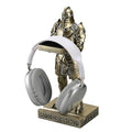 King's Guard Headphone Stand Watch Display Stand Jewelry Bracelet Necklace Holder Trays Towers Warrior Knight Mobile Phone Stand for Office & Home 12.20 Inch (Bronze) - color: Bronze