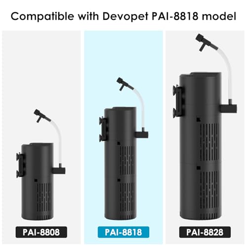 Aquarium Filter Replacement Sponges, Fish Tank Filter Replacement Accessories, for Model PAI-8818, Including 6 Bio-Filter Sponges