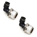 CEKER 1/4 OD x 1/2" Npt Male Thread Elbow 90 Degree Push to Connect Fittings Air Fittings Pneumatic Quick Connect Fitting Airlines Push In Connectors 1/4 Tube Fittings 10Packs - size: 1/4" OD X 1/2" MNPT