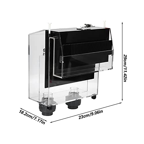 Ejoyous Overflow Box, Acrylic Self Start Siphon Hang On Overflow Box for Fish Tank Aquarium