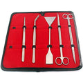 5pcs Long Aquarium Aquascaping Kit,Stainless Steel Tank Aquatic Plant Tongs Scissors Tweezers Spatula Tools for Fish Tank Plants with Case