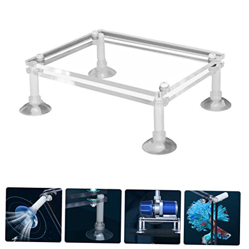 Aquarium Submersible Pump Support Stand Double Shockproof Holder for Fish Tanks Water Pump Rack Noise Reduction and Stability Features - size: 12X10X3.5CM