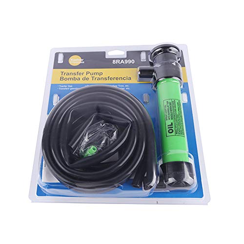 Koehler Enterprises Fuel Pump for Gas, Oil, and Liquids, Transfer Pump Kit for Automotive and Home, Safety Siphon, Green - style: Green