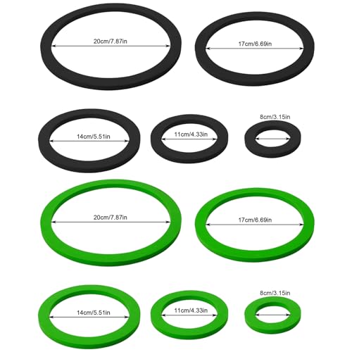 Aquarium Floating Plant Corral 5/10Pcs Floating Plant Holder Fish Feeding Rings for Fishtanks 80-200mm Pet Supplies - size: Green-B