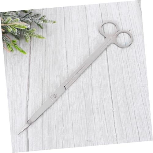 BESPORTBLE Mirror Cutting Scissors Stainless Steel Aquatic Plant Tongs Fish Tank Plant Scissors for Aquarium Maintenance