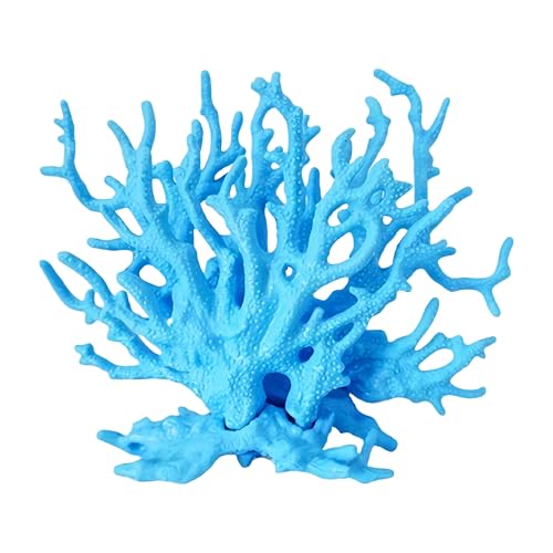 Fish Tank Decorations,Aquarium Corals Decoration, Aquarium Ornaments, Fish Tank Coral, Aquarium Corals Decoration, Fish Decorations for Aquarium (Blue, Medium) - color: Blue