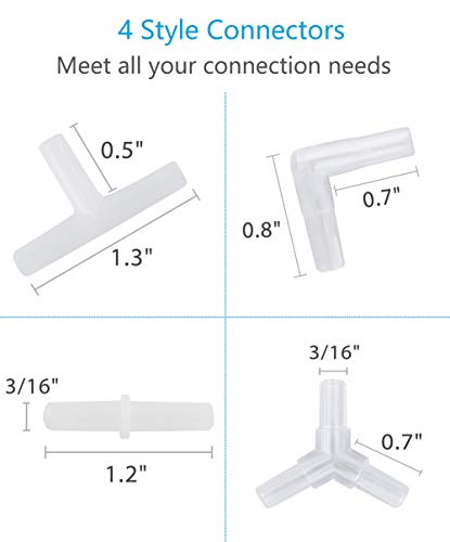 Pawfly 8-Way Aquarium Gang Valve Air Flow Control Lever Valve Distributor Splitter with Airline Connectors - color: 8-Way