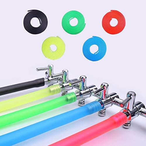 Airline Tubing for Aquarium 16.4 Feet Rubber Fish Tank Air Tubing Standard Colorful Aquarium Hose for Air Pump Black Yellow Green Red Blue (Red) - color: Red