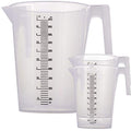 TCP Global 5 Liter (5000ml) Gallon Plastic Graduated Measuring and Mixing Pitcher (Pack of 3) - Holds 5 Quarts 1.25 Gallons- Pouring Cup, Measure & Mix Paint, Resin, Epoxy, Kitchen Cooking Baking - size: 5000ml