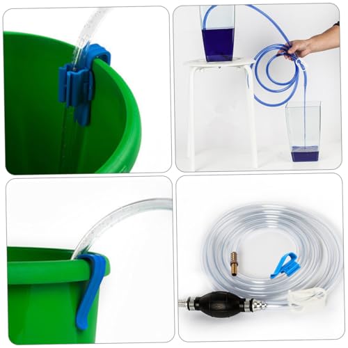 MAGICLULU Manual Suction Hose Siphon Pump for Car Fuel and Water Transfer, Flexible Oil Guide Tube with Hand Pump for Fish Tank and Automotive Use