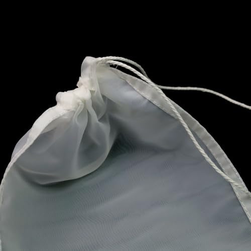 Extra Fine Filter Bags White Fine Filter Media Bags 200 Micron Quarium Filter Media Bags Sump Filter Sock,15 Pack (5.91" x 7.87")