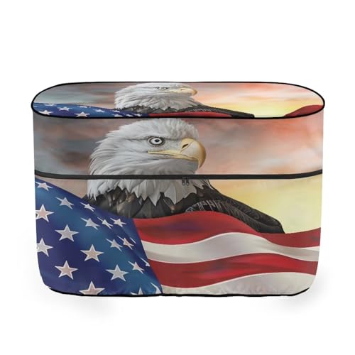 American Flag Eagle Gas Cylinder Cover Travel Trailer Propane Tank Cover Protects Propane Tanks During Travel,Camping All Weather Protection - color: American Flag Eagle-3, size: S(20LB)