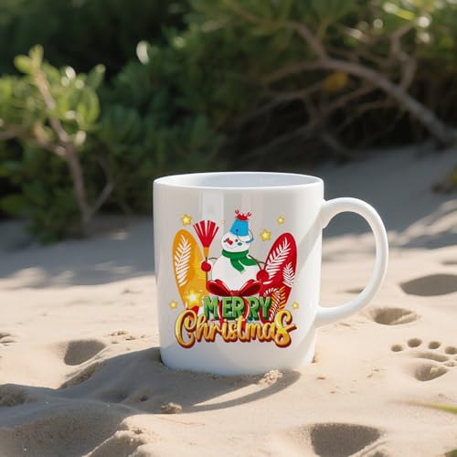 Christmas in July UV DTF Stickers - 20 Sheets Hello Summer Beach Surfing UV DTF Cup Wraps for 16 20 oz Glass Water Bottle, Elk Gnome Transfer Stickers DIY Coffee Mug Craft Decals Decor Gift for Women - style: Christmas