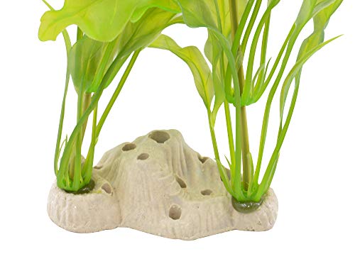 CNZ Aquarium Decor Fish Tank Decoration Ornament Artificial Plastic Plant 17.5-inch Java Fern, 2-Pack