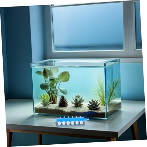 GANAZONO 4pcs Way Aquarium Air Pump Splitter with Control Valve Plastic Fish Tank Air Flow Distributor Easy Installation for Efficient Oxygen Distribution