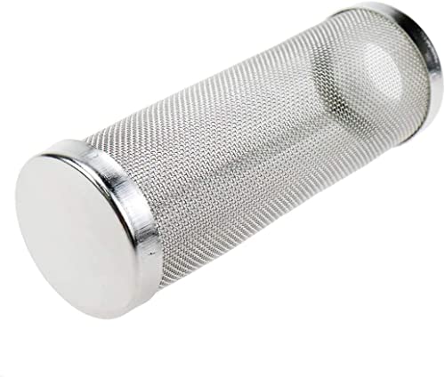 Xiaoyztan Aquarium Filter Cover,0.63 Inch / 16mm Stainless Steel Aquarium Filter Intake Cover,Shrimp Filter Guard Metal Fish Tank Filter Intake Strainer,Pack of 1