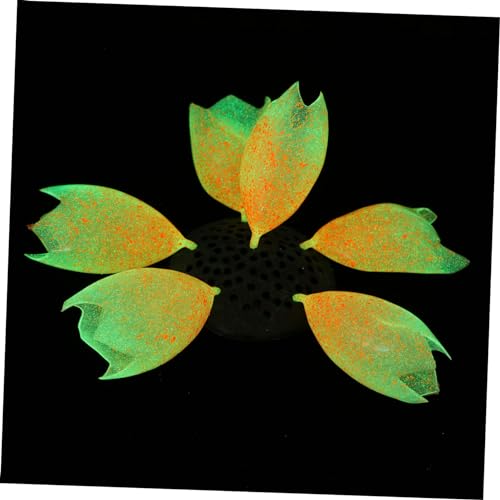BESPORTBLE Fish Tank Coral Ornament Lifelike Artificial Plant for Aquarium Decor Night Glow Fluorescent Bubble Coral Orange for Fish Tank Landscape Adornment - color: Orange