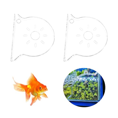 2Pcs Clear Aquarium Plant Holder, Aquarium Corner Shelf for Rimless Fish Tank, Aquatic Plant Planter & Organizer for Aquatic Plants Fish Tank Decor